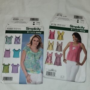 Simplicity Women's Summer Tops Sewing Pattern bundle